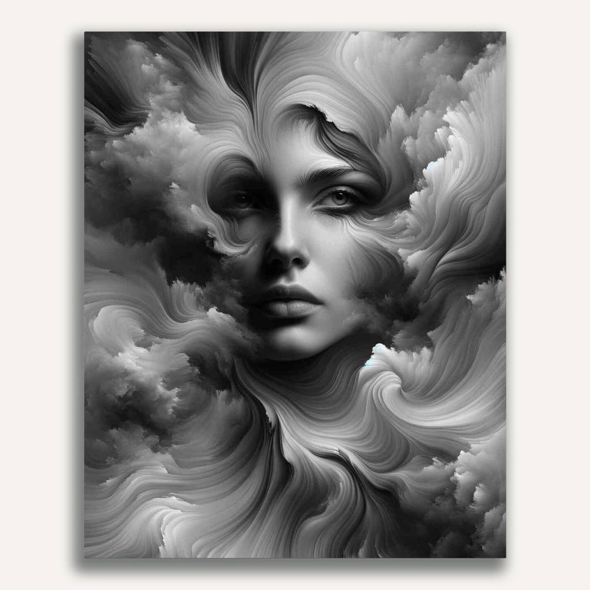 Paint by Numbers - Black and White Woman