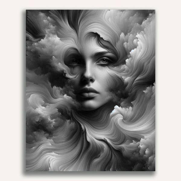 Paint by Numbers - Black and White Woman