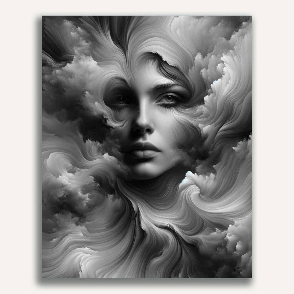 Paint by Numbers - Black and White Woman
