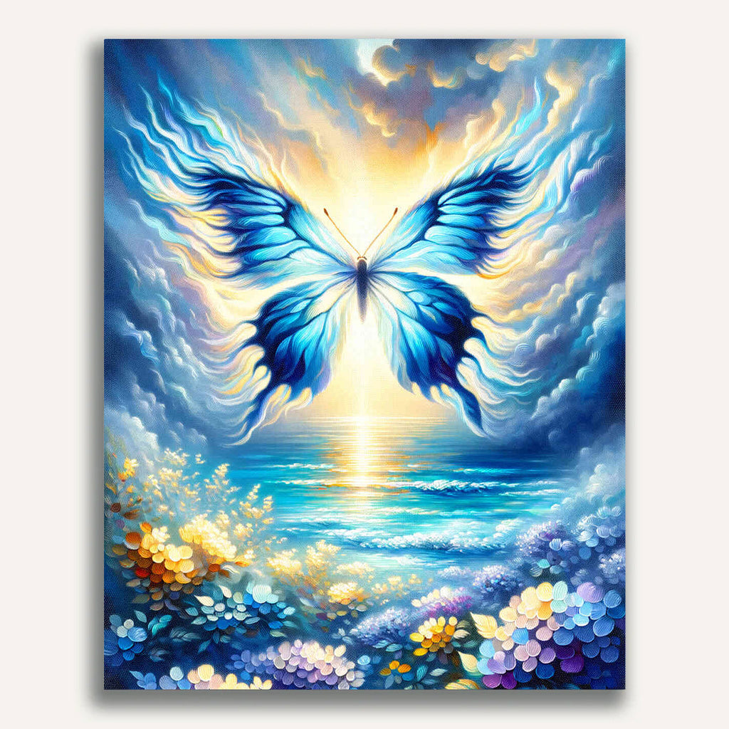 Paint by Numbers - Blue Butterfly Long Wing