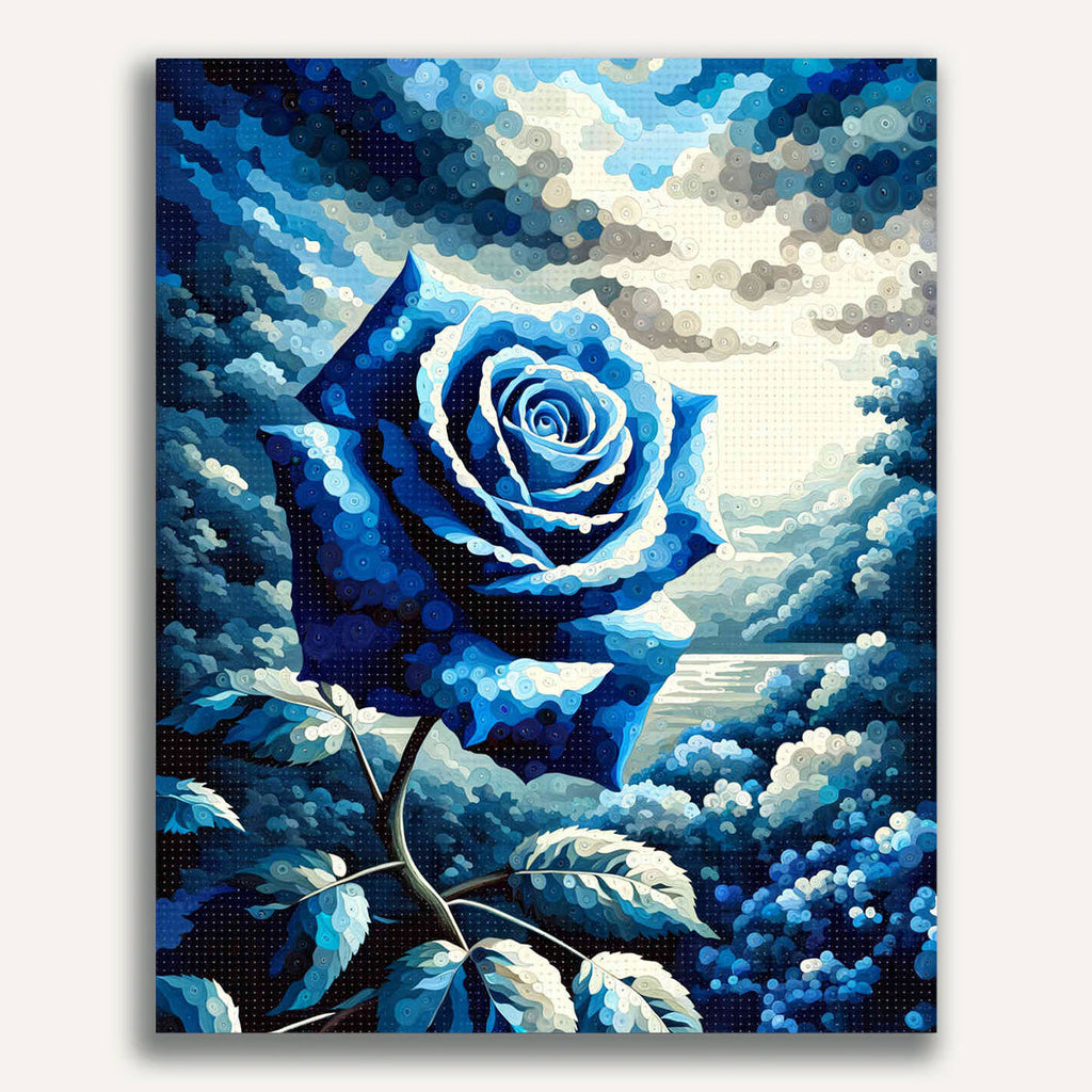 Paint by Numbers - Blue Rose