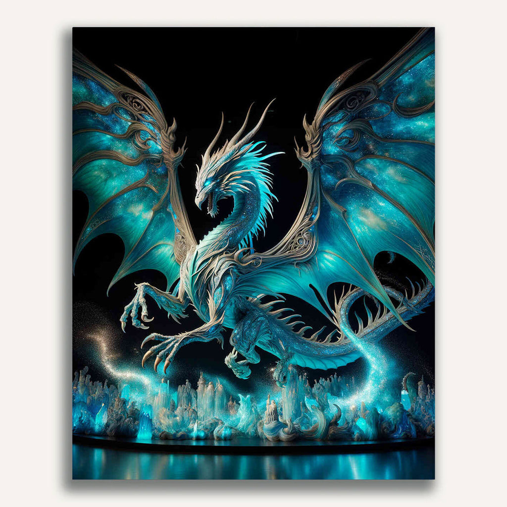 Paint by Numbers - Blue Turkish Dragon