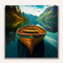 Paint by Numbers - Boat and mountain idyll