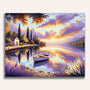 Paint by Numbers - Boat on the lake shore