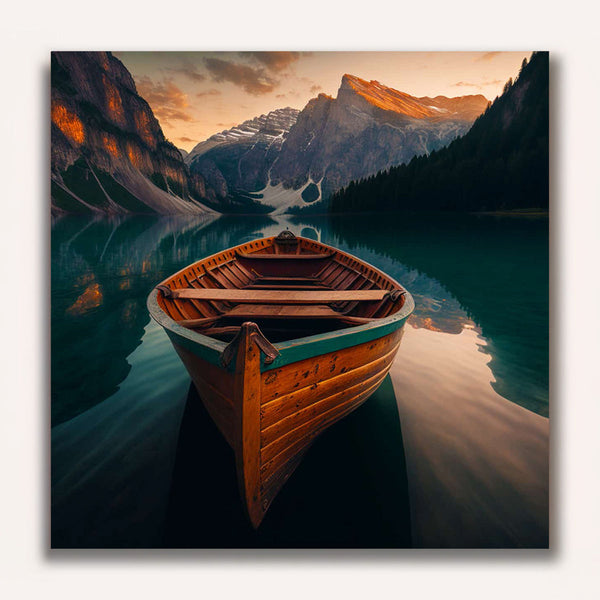 Paint by Numbers - Boat trip in mountain paradise