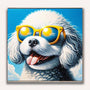 Paint by Numbers - Bolognese with sunglasses, dog