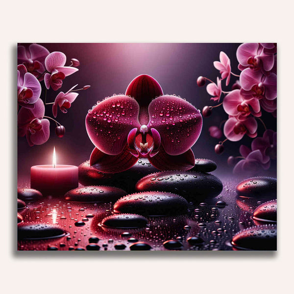 Paint by Numbers - Bordeaux Orchid