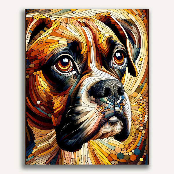 Paint by Numbers - Boxer, Portrait