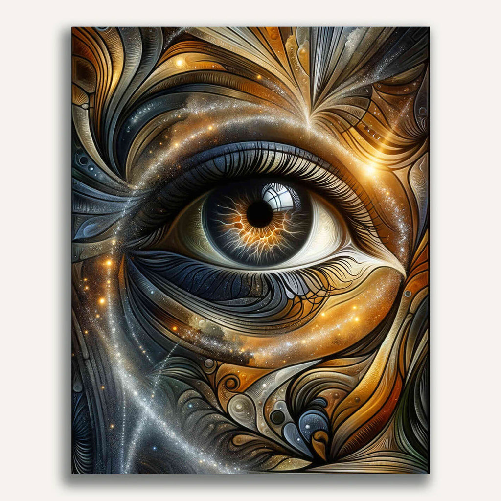Paint by Numbers - Brown Eye Abstract