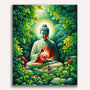 Paint by Numbers - Buddha with Red Flower