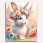 Paint by Numbers - Bunny Flower Wreath