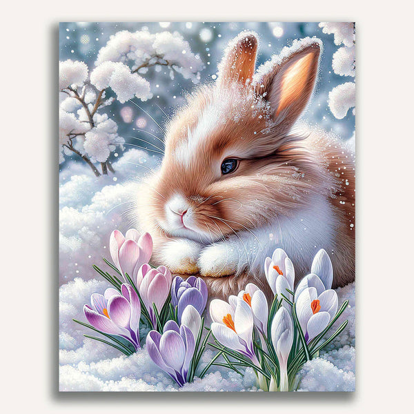 Paint by Numbers - Bunny in the snow