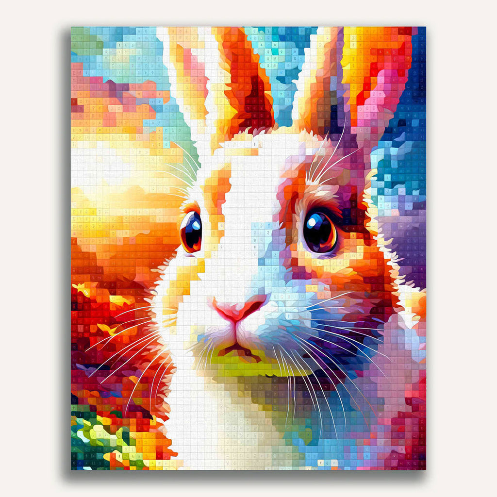 Paint by Numbers - Rabbit portrait