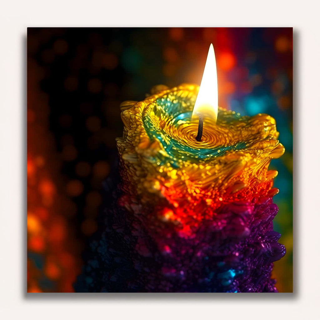 Paint by Numbers - Burning candle
