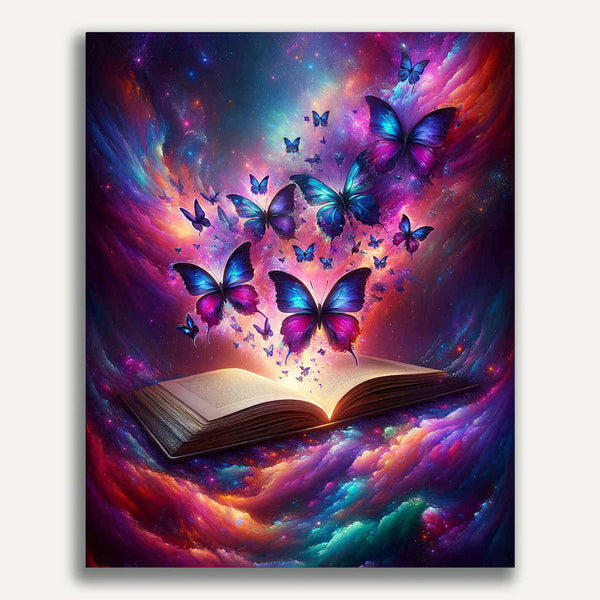 Paint by Numbers - Butterflies and Magic Book