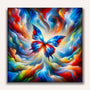 Paint by Numbers - Butterfly Abstract and Colorful