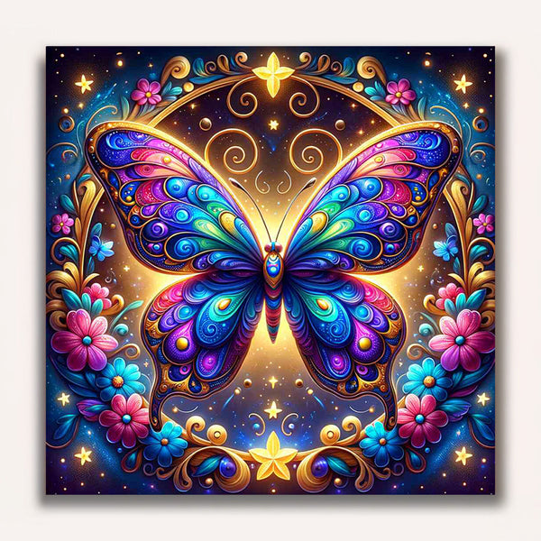 Paint by Numbers - Butterfly Cartoon