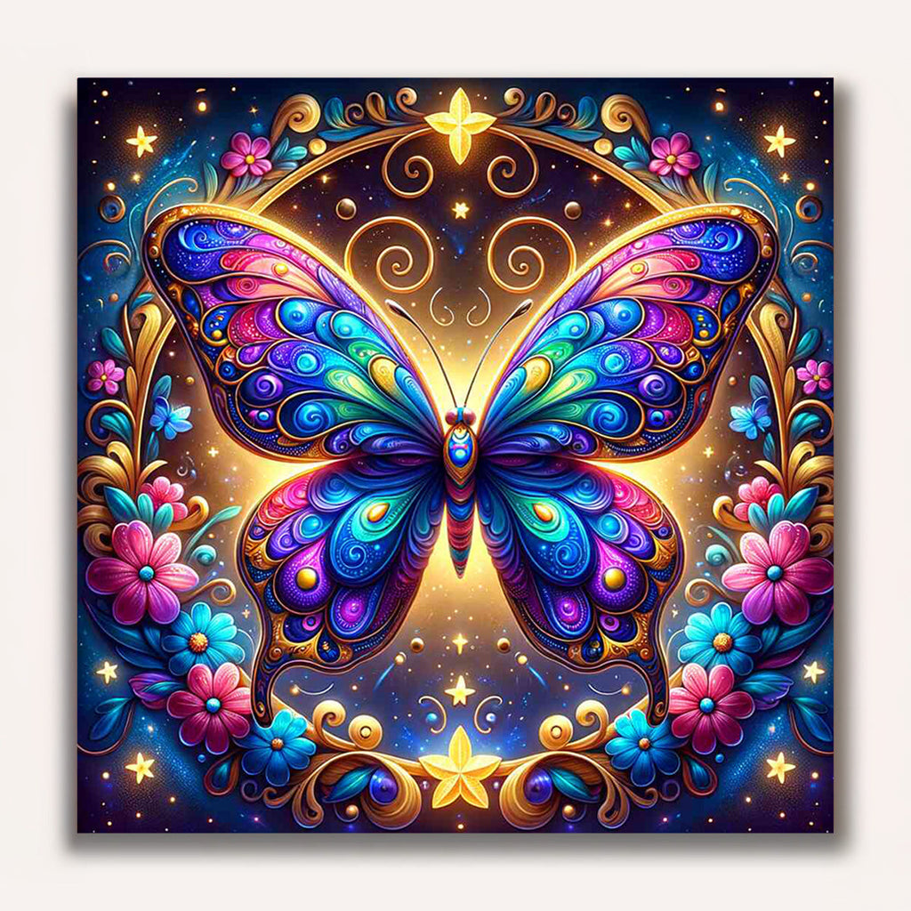 Paint by Numbers - Butterfly Cartoon