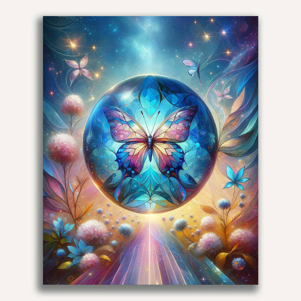 Paint by Numbers - Butterfly Glass Ball