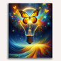 Paint by Numbers - Butterfly in light bulb
