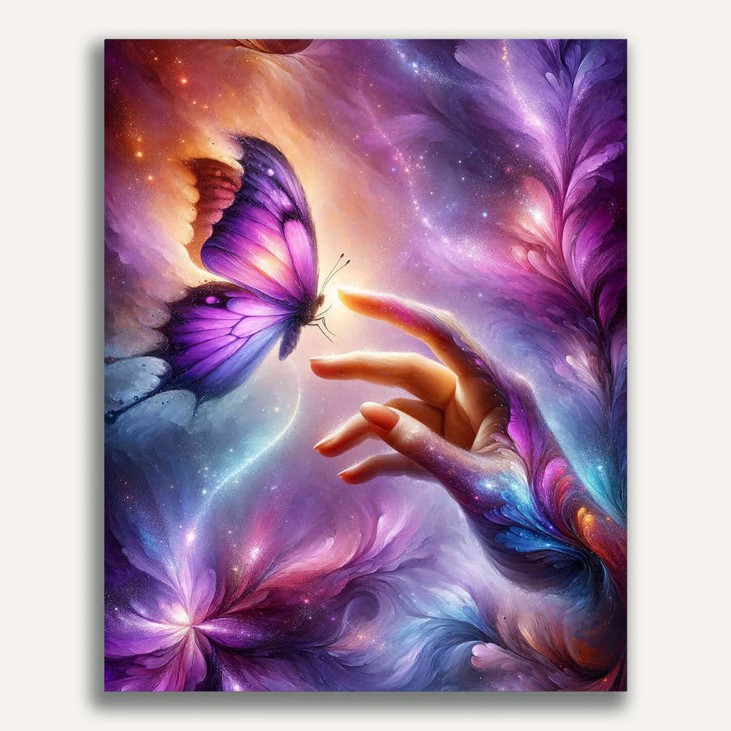 Paint by Numbers - Butterfly on hand