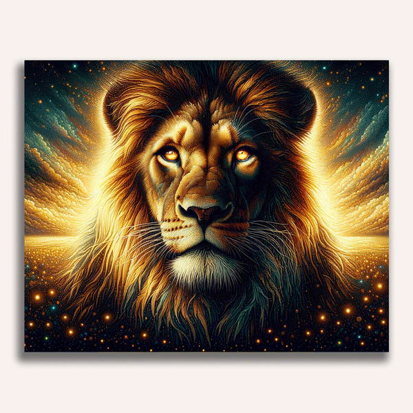 Paint by Numbers - Captivating lion