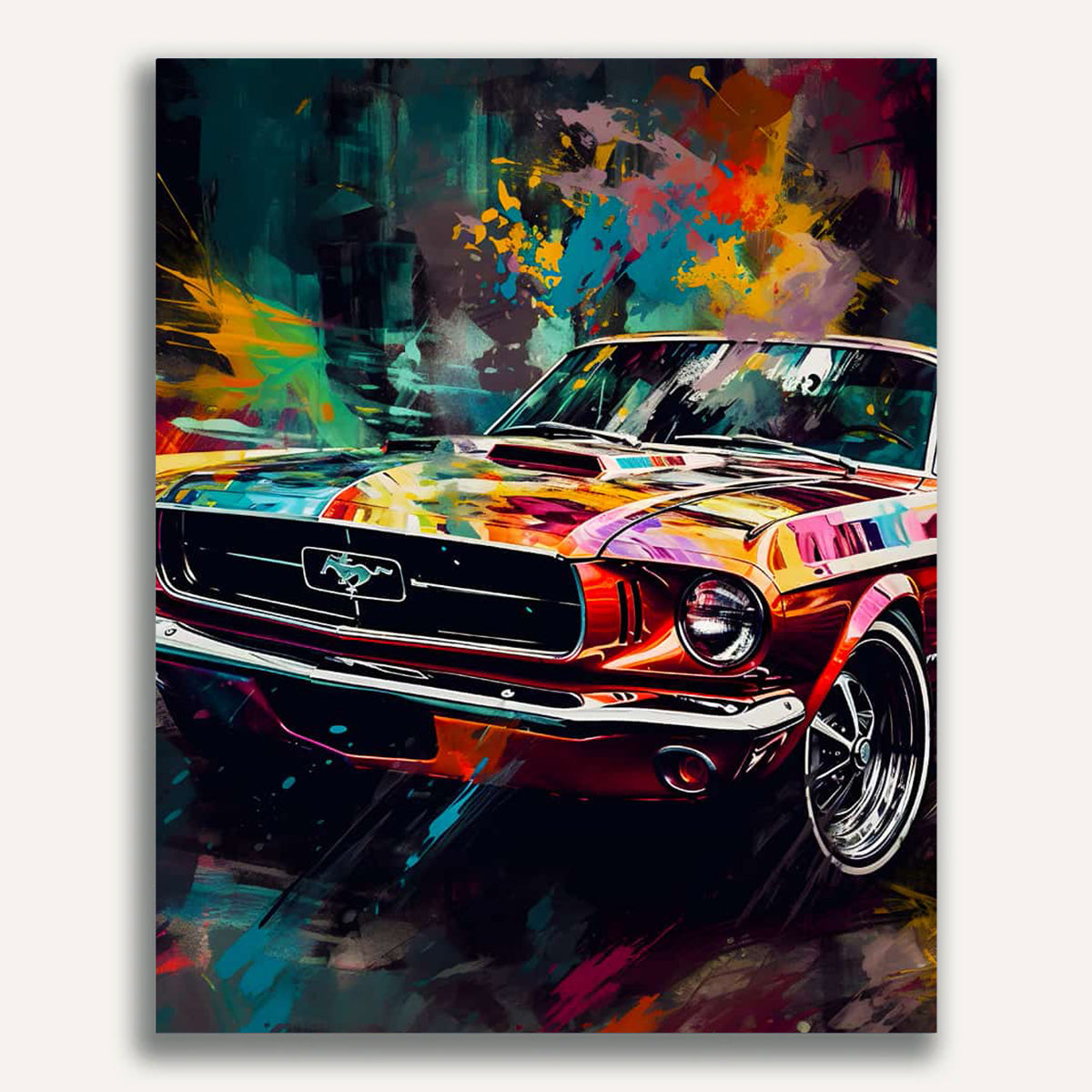 Paint by Numbers - Car colorful