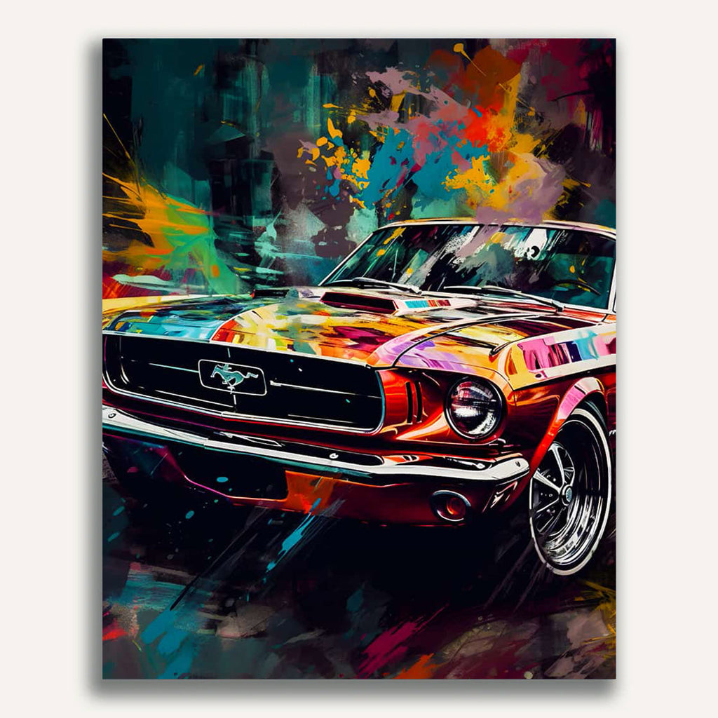 Paint by Numbers - Car colorful