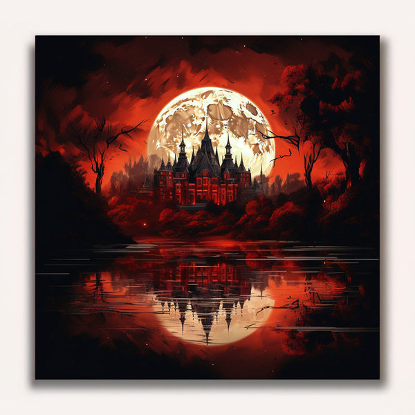 Paint by Numbers - Castle in the blood moon