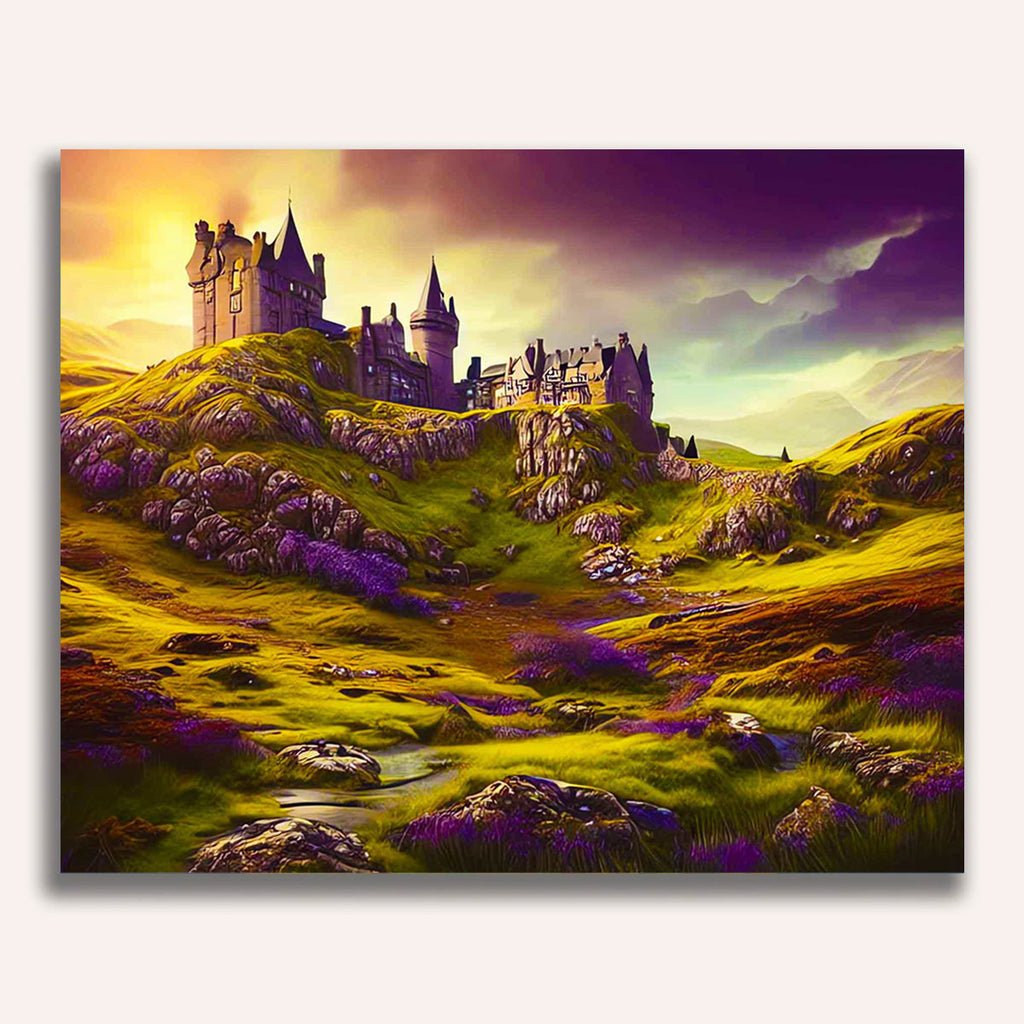 Paint by Numbers - Castle at sunset