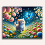 Paint by Numbers - Cat Blue Butterfly