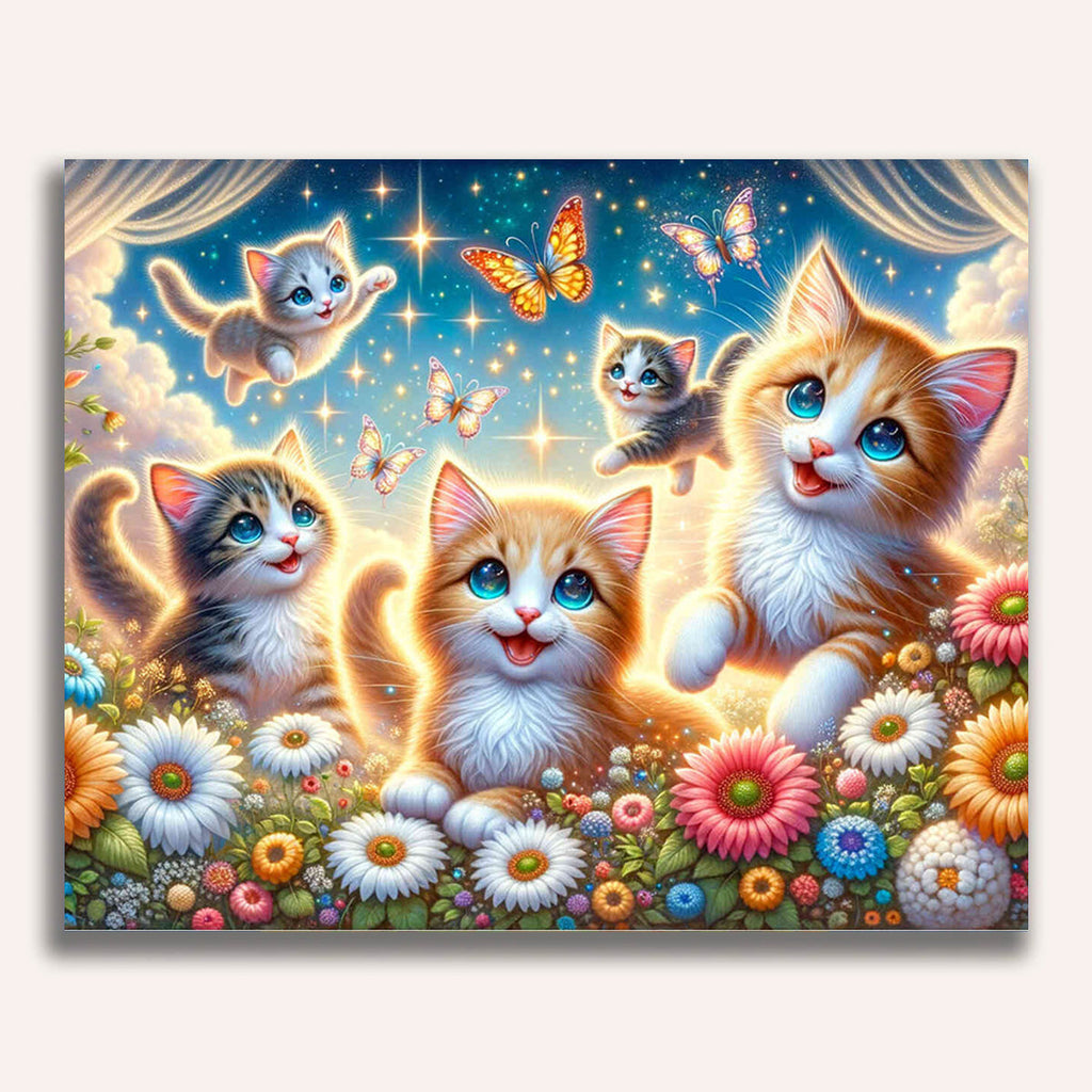 Paint by Numbers - Cats family