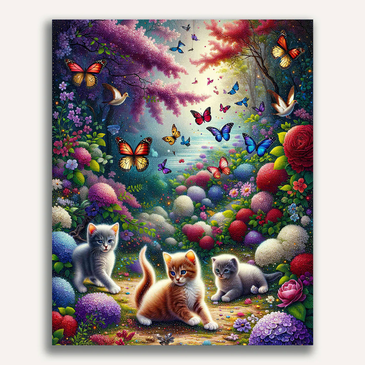 Paint by Numbers - Cat Garden