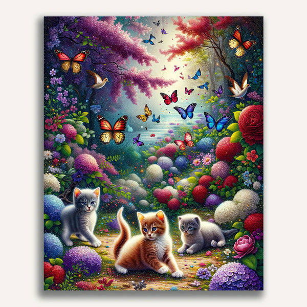 Paint by Numbers - Cat Garden