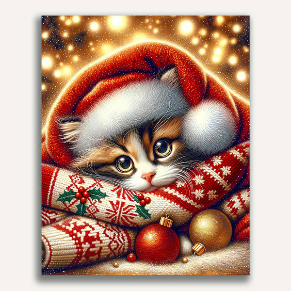 Paint by Numbers - Cat in Blanket
