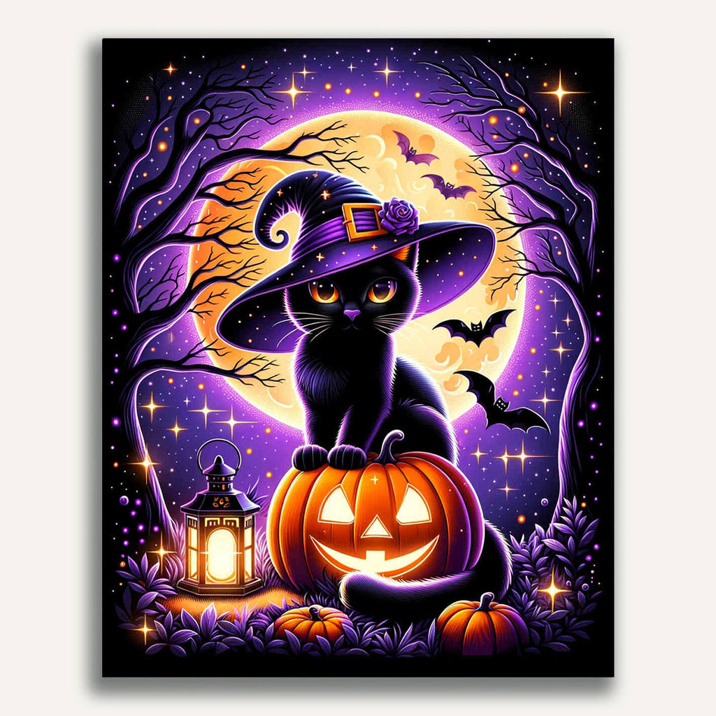Paint by Numbers - Cat in Curbis Halloween