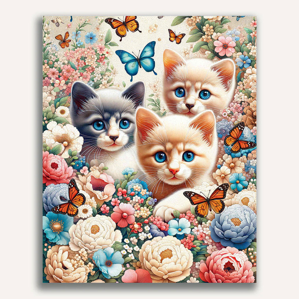 Paint by Numbers - Cat Trio