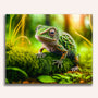 Paint by Numbers - Chameleon in green