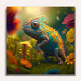 Paint by Numbers - Chameleon in the magic forest