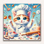 Paint by Numbers - Chef Cat Cartoon