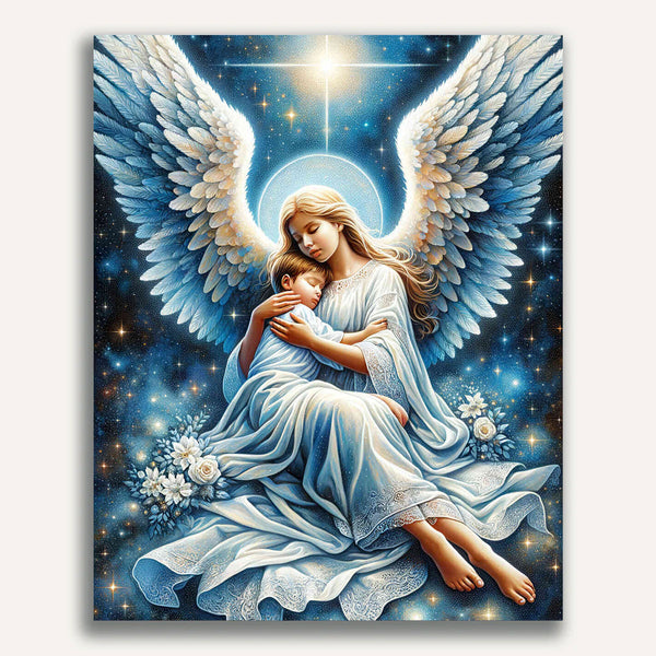 Paint by Numbers - Child with Guardian Angel
