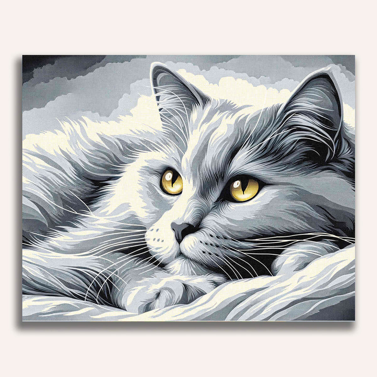 Paint by Numbers - Chilling Cat