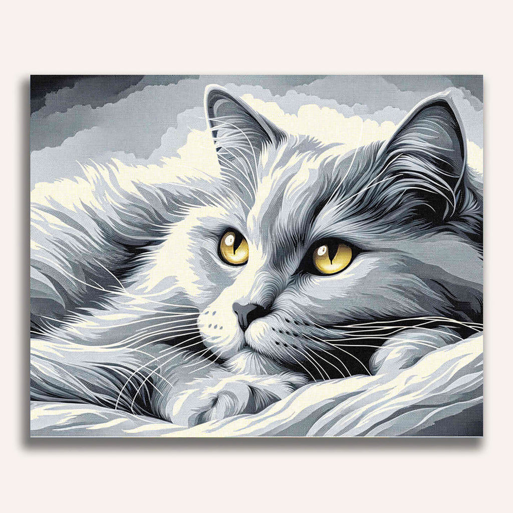 Paint by Numbers - Chilling Cat