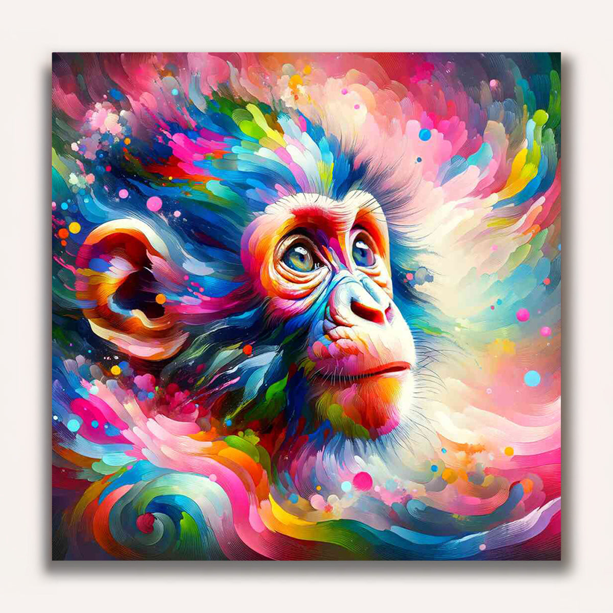 Paint by Numbers - Chimpanzee cub
