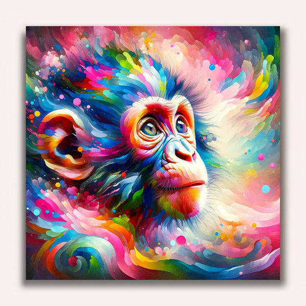 Paint by Numbers - Chimpanzee cub