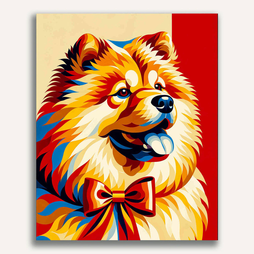 Paint by Numbers - Chow Chow, Portrait