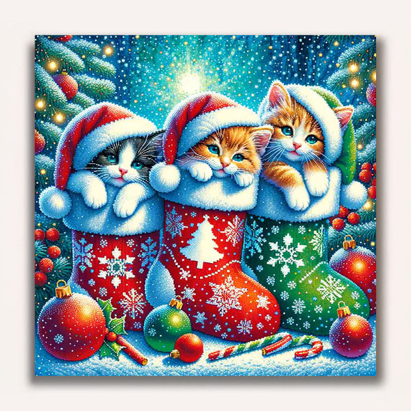 Paint by Numbers - Christmas Cat
