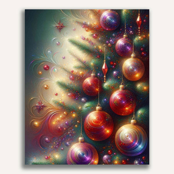 Paint by Numbers - Christmas Tree Ornaments