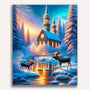 Paint by Numbers - Church in Winter Elche