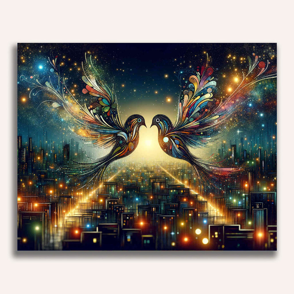 Paint by Numbers - city lamps and whispers of stars